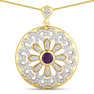 Savvi medallion necklace