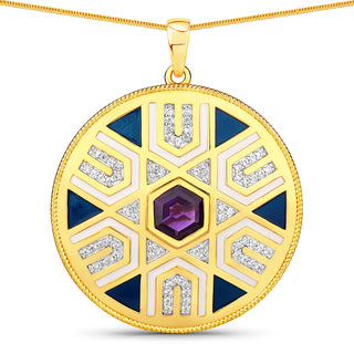 Twilight Delight medallion necklace
